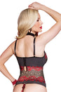 Coquette - 3804 - Bustier - Black/Red - Stag Shop