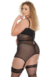 Coquette - 3836 - Bustier - Black/Lilac - Stag Shop