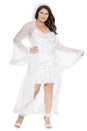 Coquette - 3880 - Full Length Robe - White - OS - Stag Shop