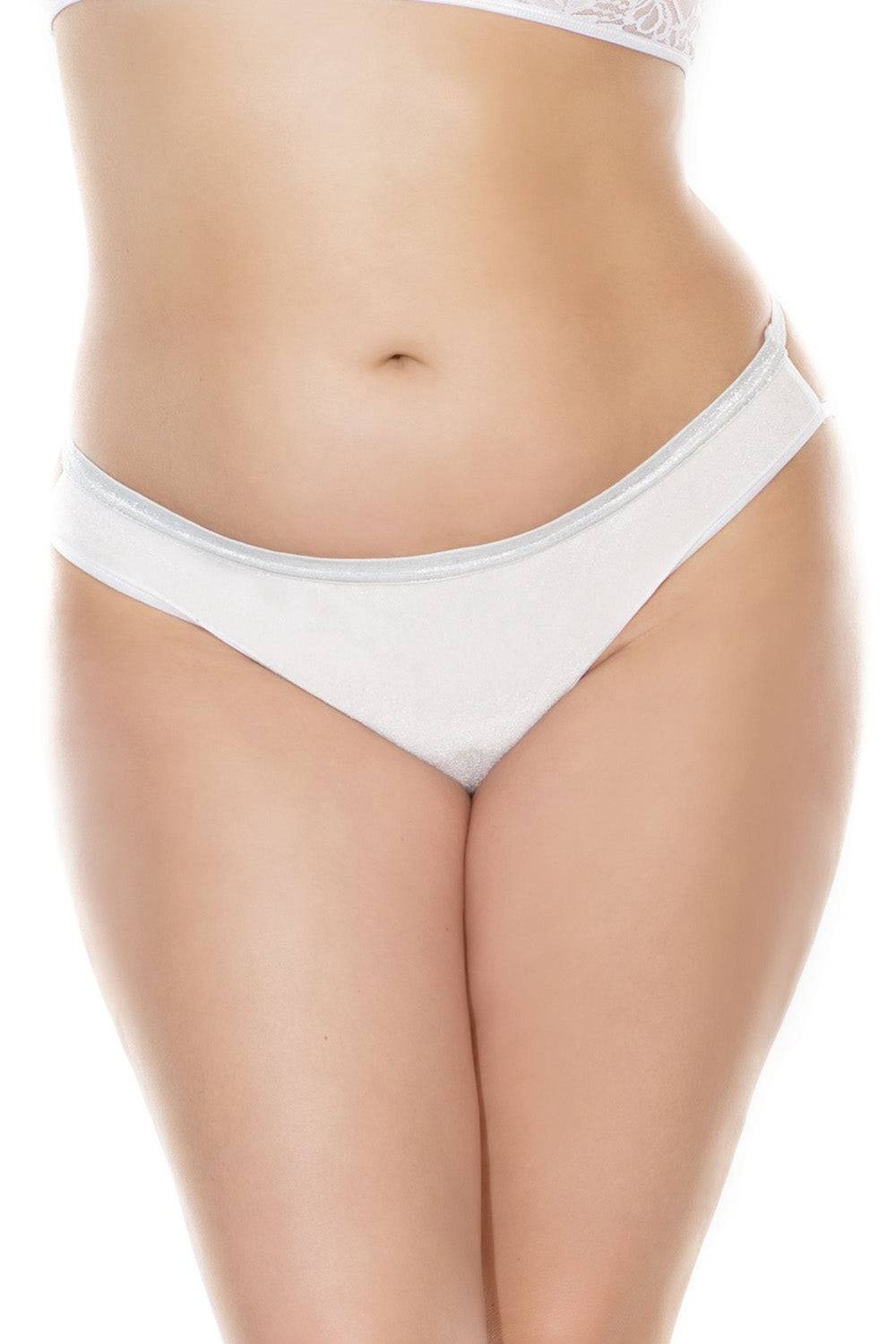 Coquette - 3892X - Caged Panty - White - OSXL - Stag Shop