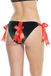Coquette - 3896 - Present Panty - Red/Green - OS - Stag Shop