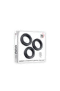 Adam & Eve - Adam's 3 Piece Penis Ring Set - Black - Stag Shop