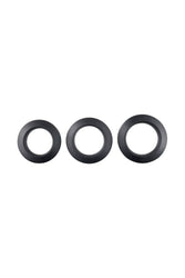 Adam & Eve - Adam's 3 Piece Penis Ring Set - Black - Stag Shop