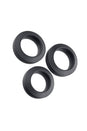 Adam & Eve - Adam's 3 Piece Penis Ring Set - Black - Stag Shop