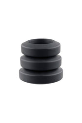 Adam & Eve - Adam's 3 Piece Penis Ring Set - Black - Stag Shop