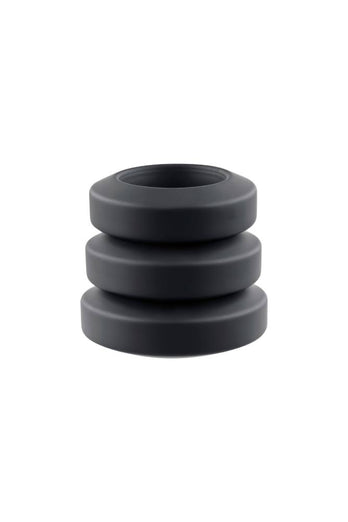 Adam & Eve - Adam's 3 Piece Penis Ring Set - Black - Stag Shop
