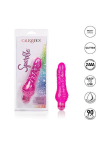 Thumbnail for Cal Exotics - Sparkle - Shimmer Stud Realistic Vibrator - Pink - Stag Shop