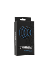 Doc Johnson - Optimale - C-Ring Set - Thin - Black - Stag Shop