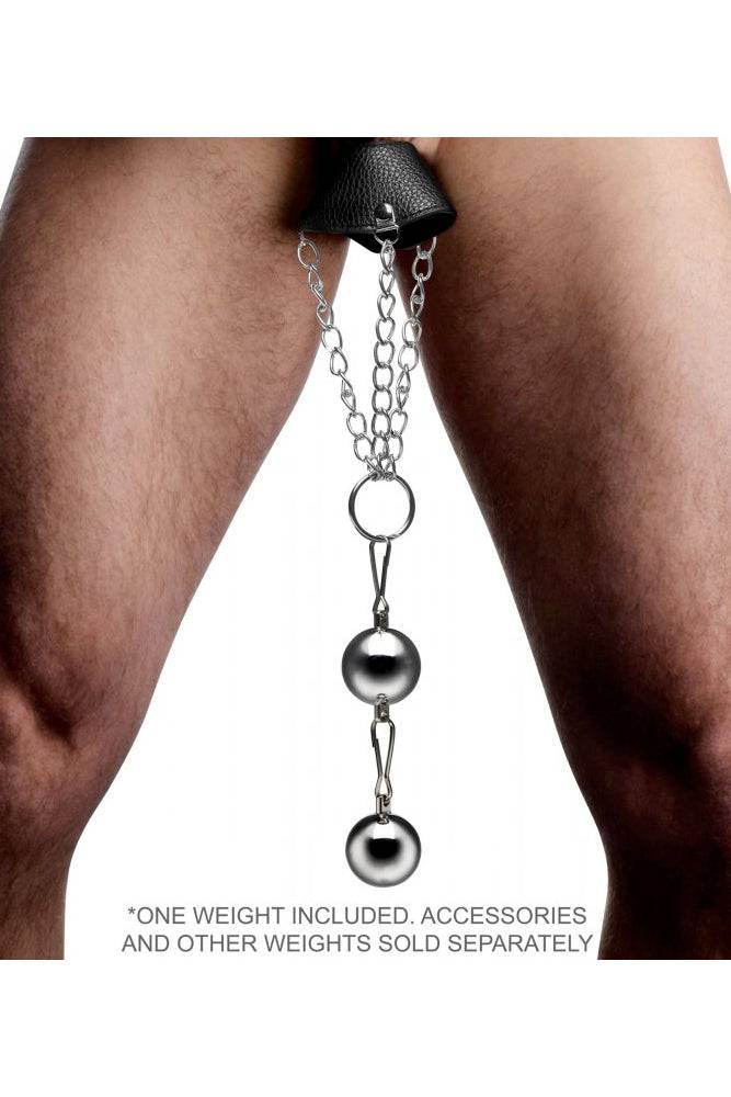 XR Brands - Master Series - Oppressor’s Orb Ball Weight with Connection Point - 8oz - Stag Shop