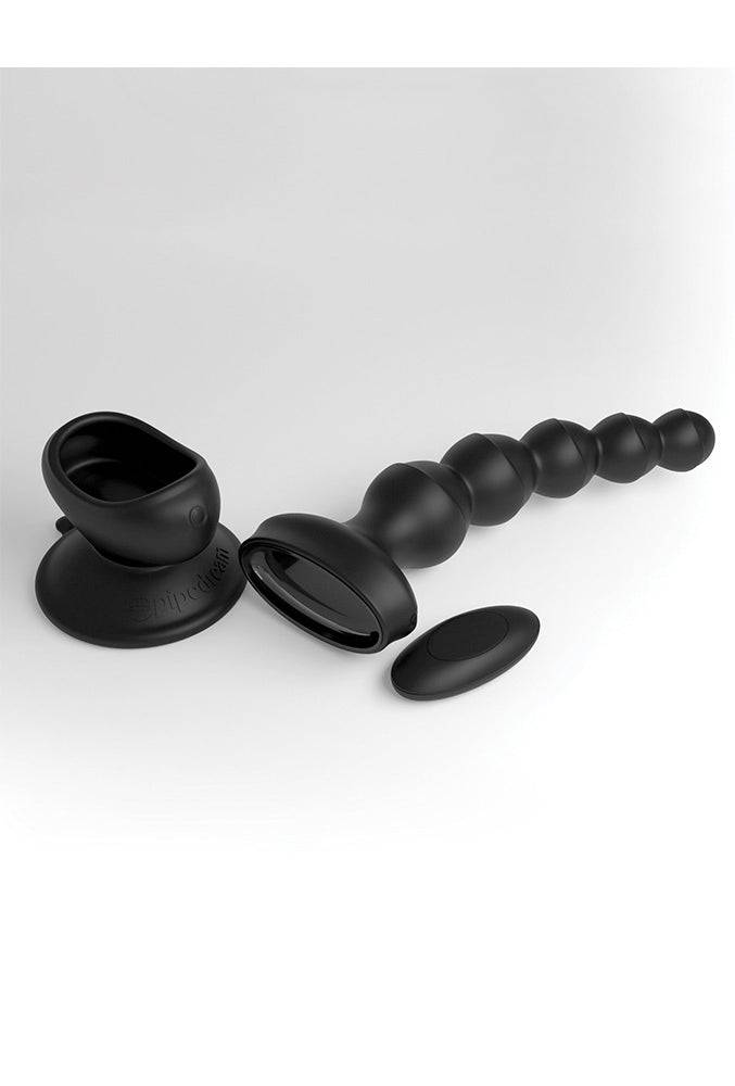 Pipedream - 3Some - Wall Banger Beads Anal Beads - Black - Stag Shop