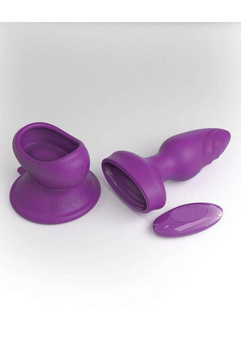Pipedream - 3Some - Wall Banger Butt Plug - Purple - Stag Shop
