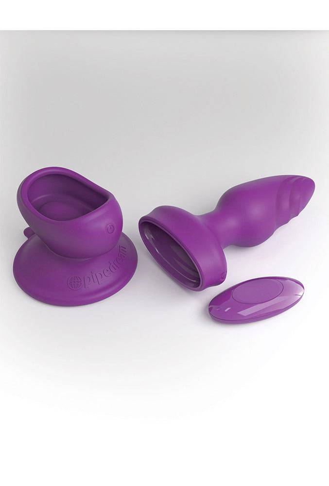Pipedream - 3Some - Wall Banger Butt Plug - Purple - Stag Shop