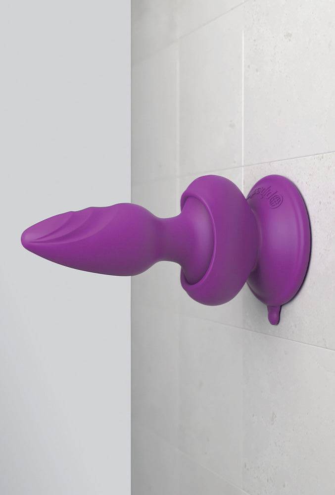 Pipedream - 3Some - Wall Banger Butt Plug - Purple - Stag Shop