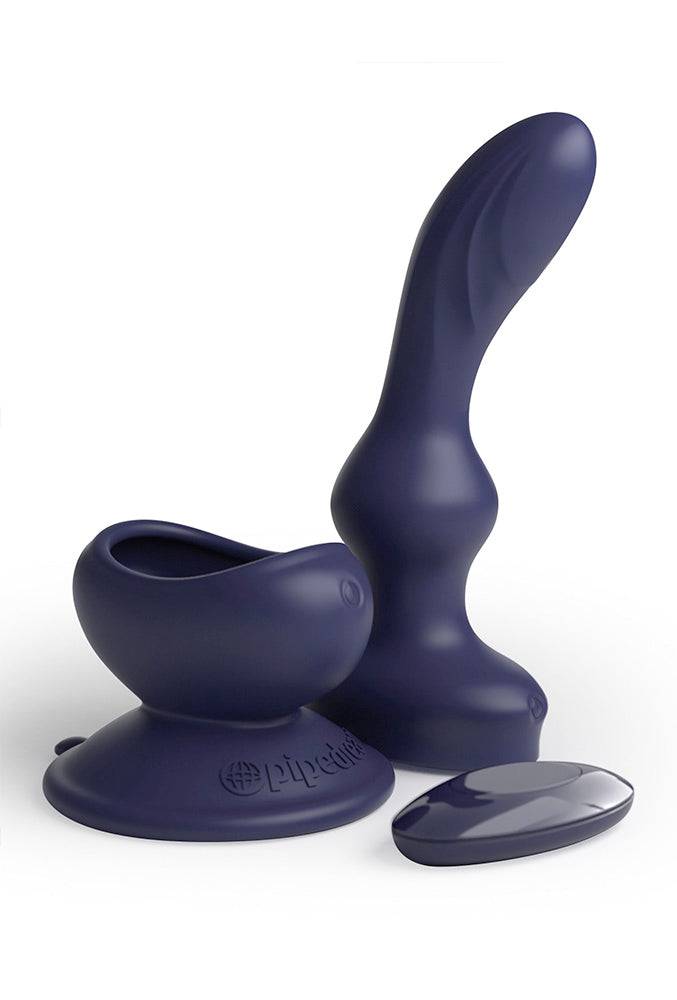 Pipedream - 3Some - Wall Banger P-Spot Butt Plug - Blue - Stag Shop