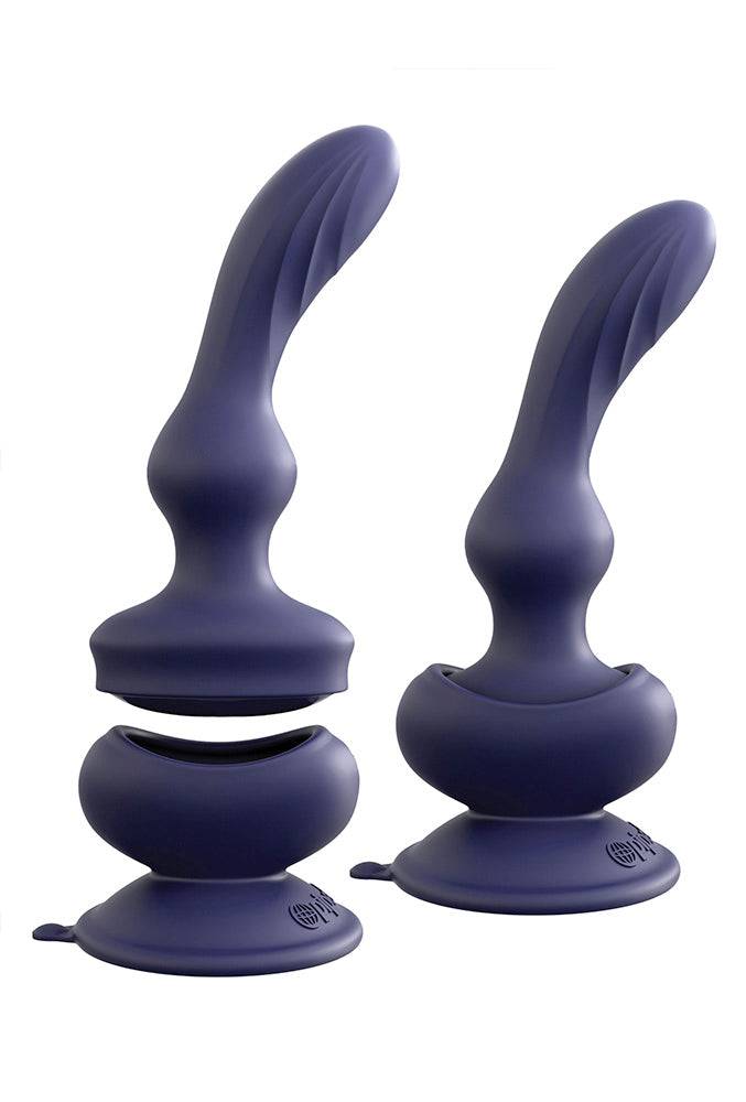 Pipedream - 3Some - Wall Banger P-Spot Butt Plug - Blue - Stag Shop