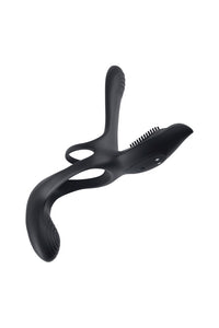 Thumbnail for Playboy - The 3 Way Vibrating Cock Ring with Remote Control - Black - Stag Shop