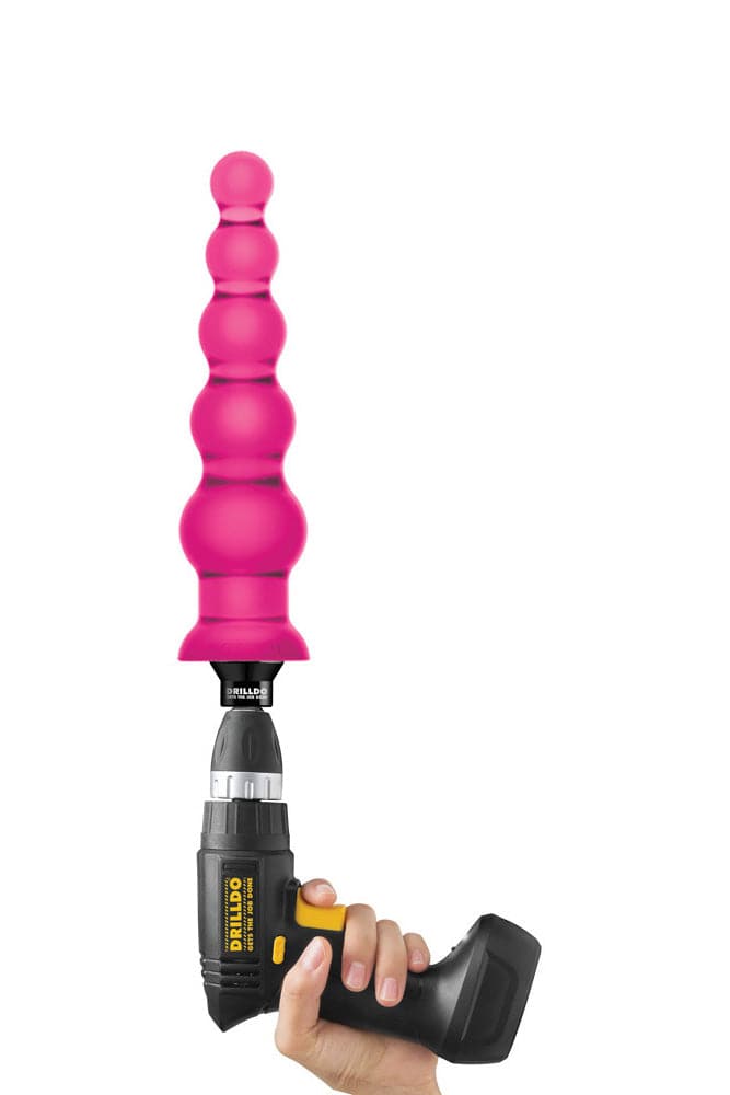 Drilldo - 9 Inch Anal Beads and Vac-U-Lock Attachment - Pink - Stag Shop