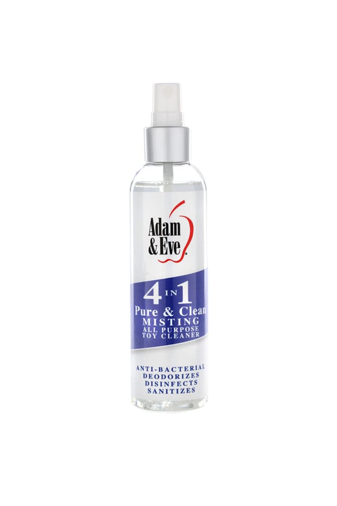 Adam & Eve - 4-In-1 Pure & Clean Mist Toy Cleaner - 4oz - Stag Shop