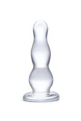 Gläs - 4-inch Glass Butt Plug - Clear - Stag Shop