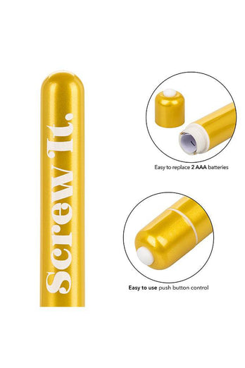 Cal Exotics - Naughty Bits - Screw It Bullet Vibrator - Stag Shop