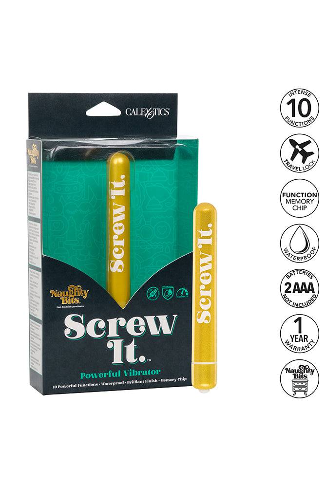 Cal Exotics - Naughty Bits - Screw It Bullet Vibrator - Stag Shop