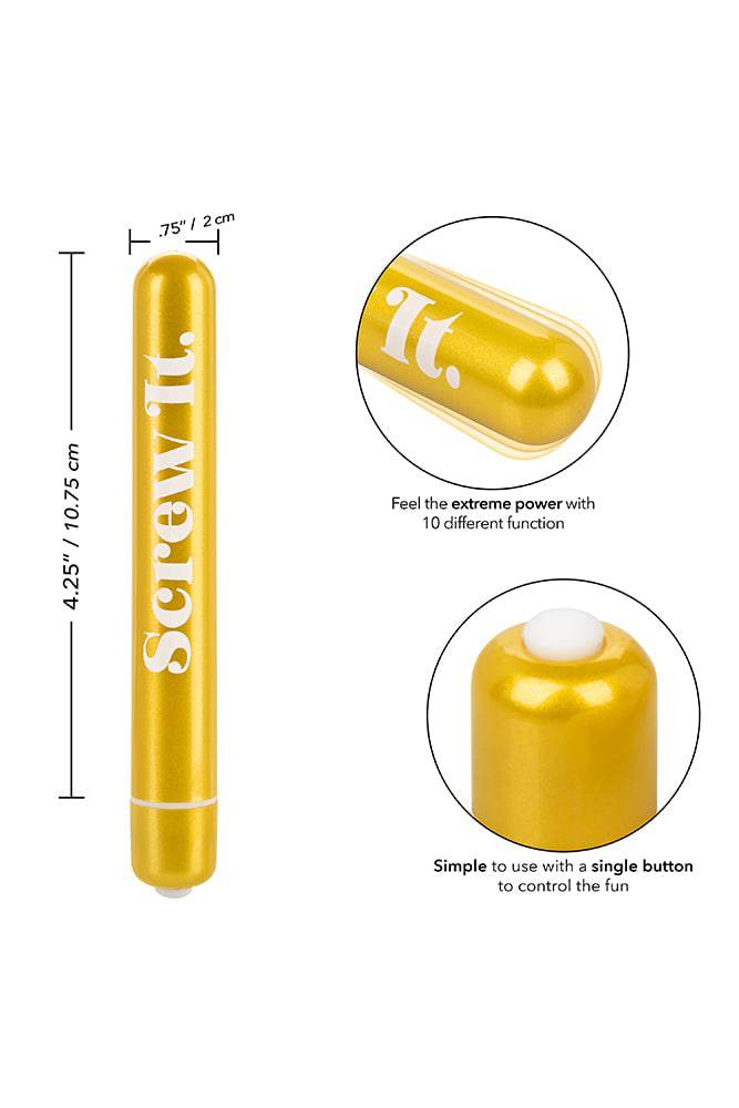 Cal Exotics - Naughty Bits - Screw It Bullet Vibrator - Stag Shop