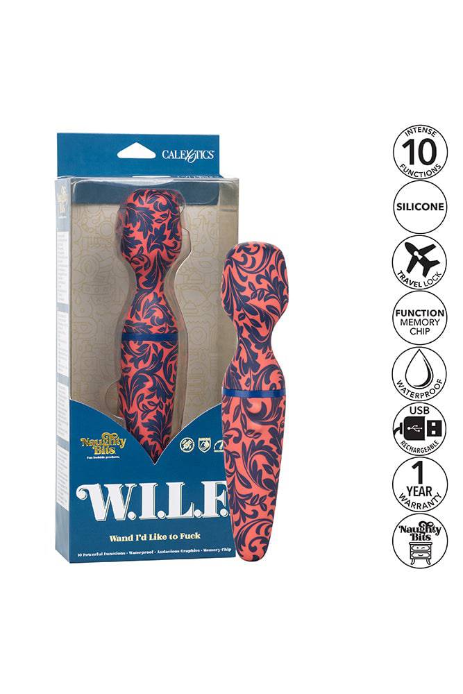 Cal Exotics - Naughty Bits - W.I.L.F Wand I'd Like to Fuck Massage Wand - Stag Shop