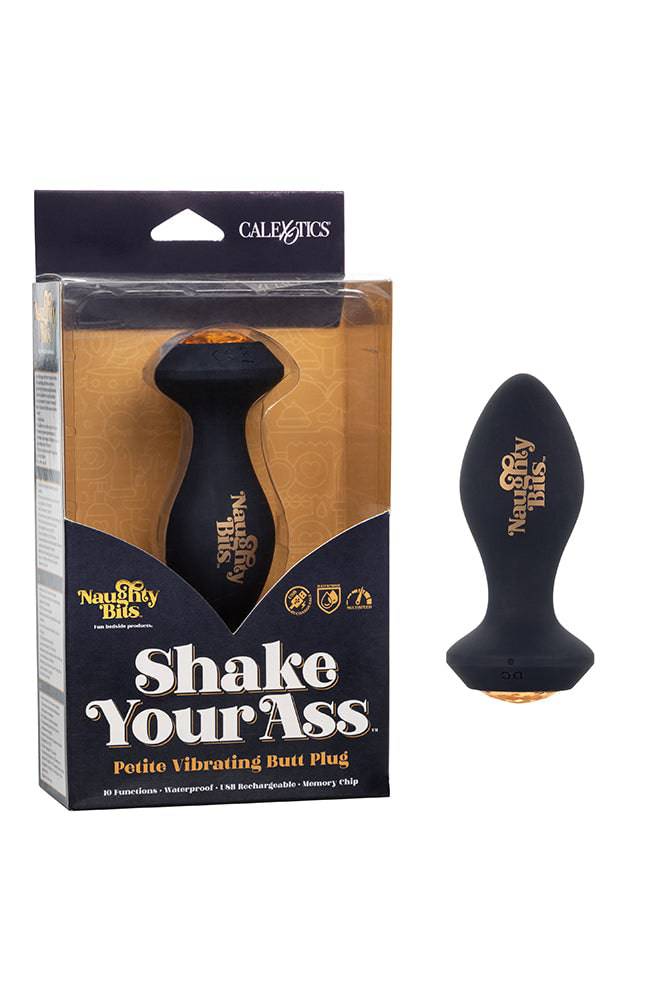 Cal Exotics - Naughty Bits - Shake Your Ass Petite Vibrating Butt Plug - Stag Shop