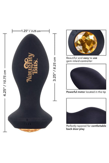 Cal Exotics - Naughty Bits - Shake Your Ass Petite Vibrating Butt Plug - Stag Shop