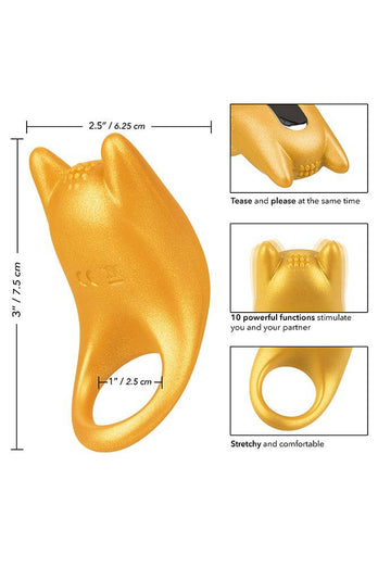 Cal Exotics - Naughty Bits - Horny AF Vibrating Cock Ring - Stag Shop