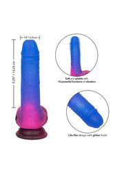 Cal Exotics - Naughty Bits - Ombré Hombre Vibrating Dildo - Stag Shop