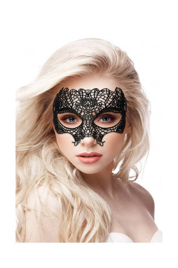 Ouch by Shots Toys - Princess Lace Mask - Black - Stag Shop