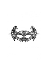 Ouch by Shots Toys - Empress Lace Mask - Black - Stag Shop