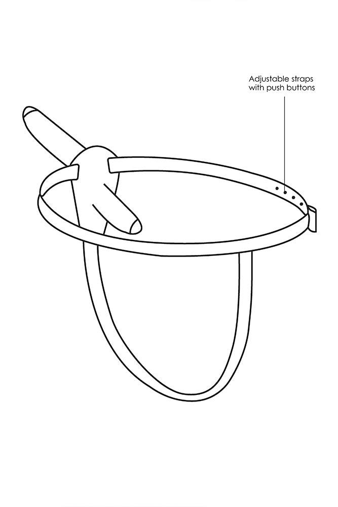 Ouch by Shots - Double Adjustable Silicone Strap-On - Black - Stag Shop