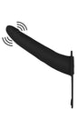 Ouch by Shots - Vibrating Adjustable Silicone Strap-On - Black - Stag Shop