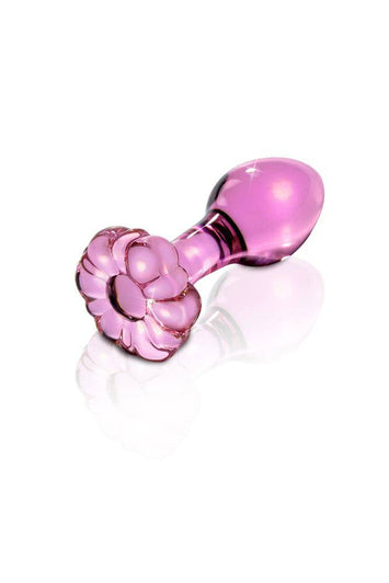 Pipedream - Icicles - No. 48 - Glass Flower Butt Plug - Pink - Stag Shop