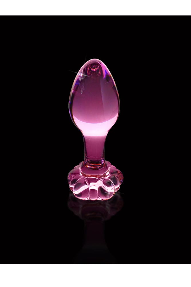 Pipedream - Icicles - No. 48 - Glass Flower Butt Plug - Pink - Stag Shop