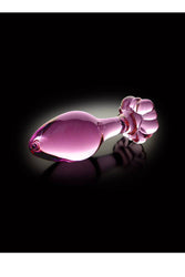 Pipedream - Icicles - No. 48 - Glass Flower Butt Plug - Pink - Stag Shop