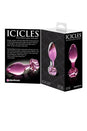 Pipedream - Icicles - No. 48 - Glass Flower Butt Plug - Pink - Stag Shop