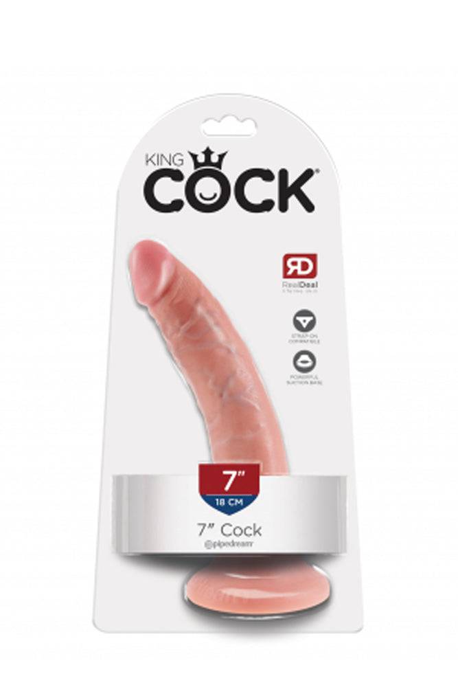 Pipedream - King Cock - Ultra Realistic Dildo - 7 inch - Beige - Stag Shop