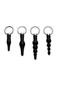 Thumbnail for XR Brands - Master Series - 4 Piece Silicone Anal Ringed Rimmer Set - Stag Shop