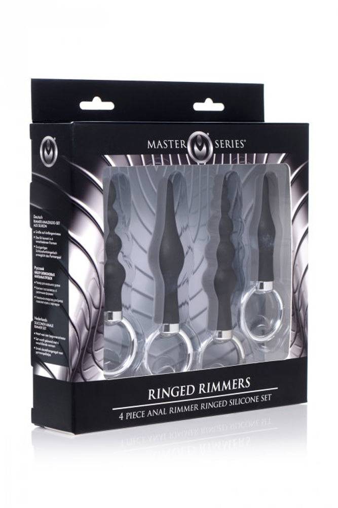 XR Brands - Master Series - 4 Piece Silicone Anal Ringed Rimmer Set - Stag Shop