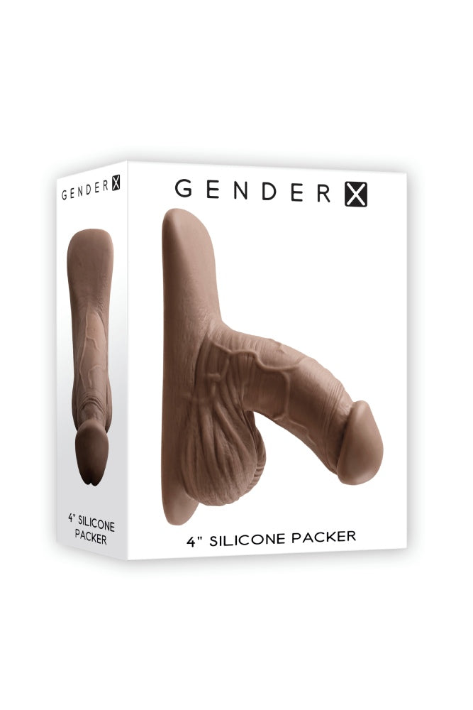 Gender X - 4" Silicone Packing Penis - Assorted Colours - Stag Shop