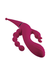 Thumbnail for Evolved - Gender X - Four by Four Vibrator - Burgundy - Stag Shop