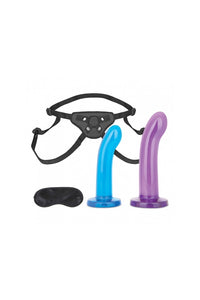 Thumbnail for Electric Eel - Lux Fetish - 3 PC Beginners Strap-On & Pegging Set - Black - Stag Shop