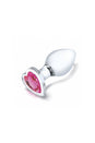 Gläs - 3 PC Heart Jewel Anal Training Kit - Clear/Pink - Stag Shop