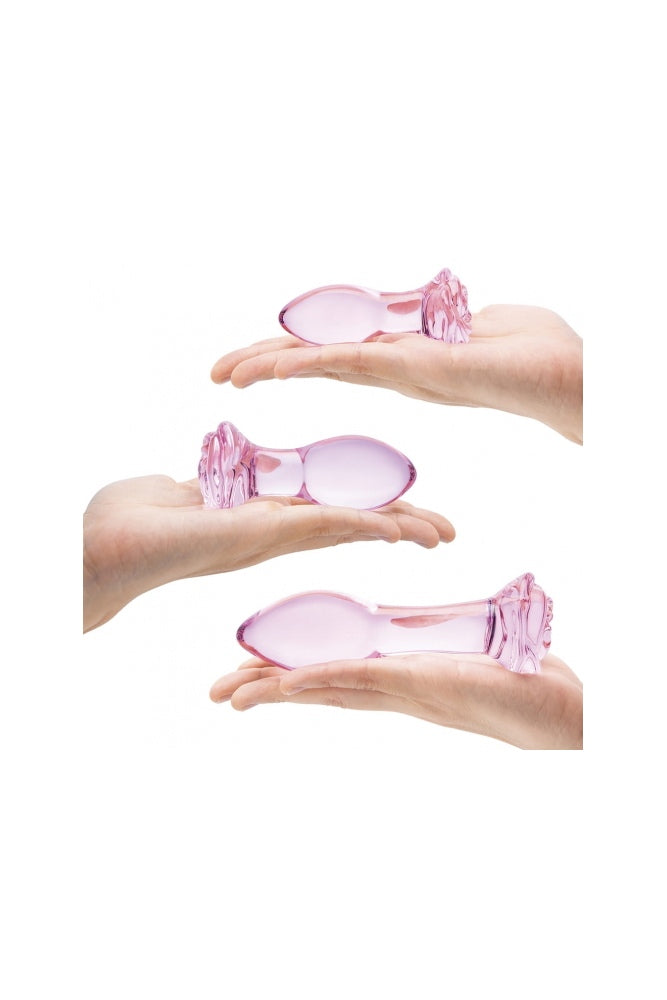 Gläs - 3 PC Rosebud Anal Training Kit - Pink - Stag Shop