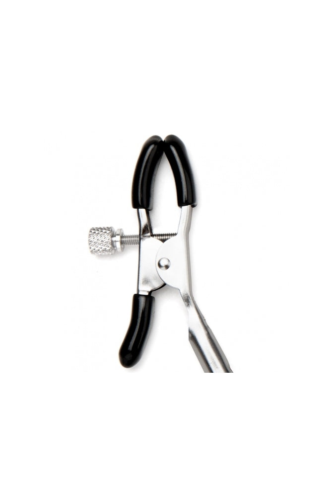 Electric Eel - Lux Fetish - Adjustable Clips - Silver/Black - Stag Shop