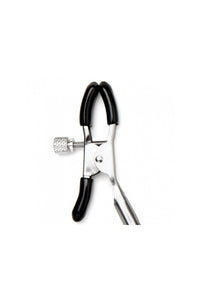 Thumbnail for Electric Eel - Lux Fetish - Bell Nipple Clips - Silver/Black - Stag Shop