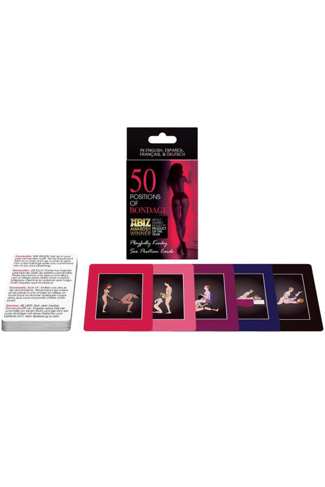 Kheper Games - 50 Positions of Bondage - Erotic Card Game - Stag Shop
